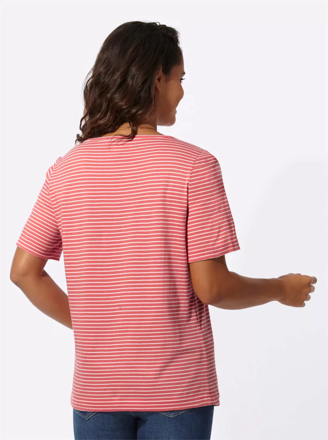 Casual Looks Kurzarmshirt "Ringelshirt", (1 tlg.) günstig online kaufen