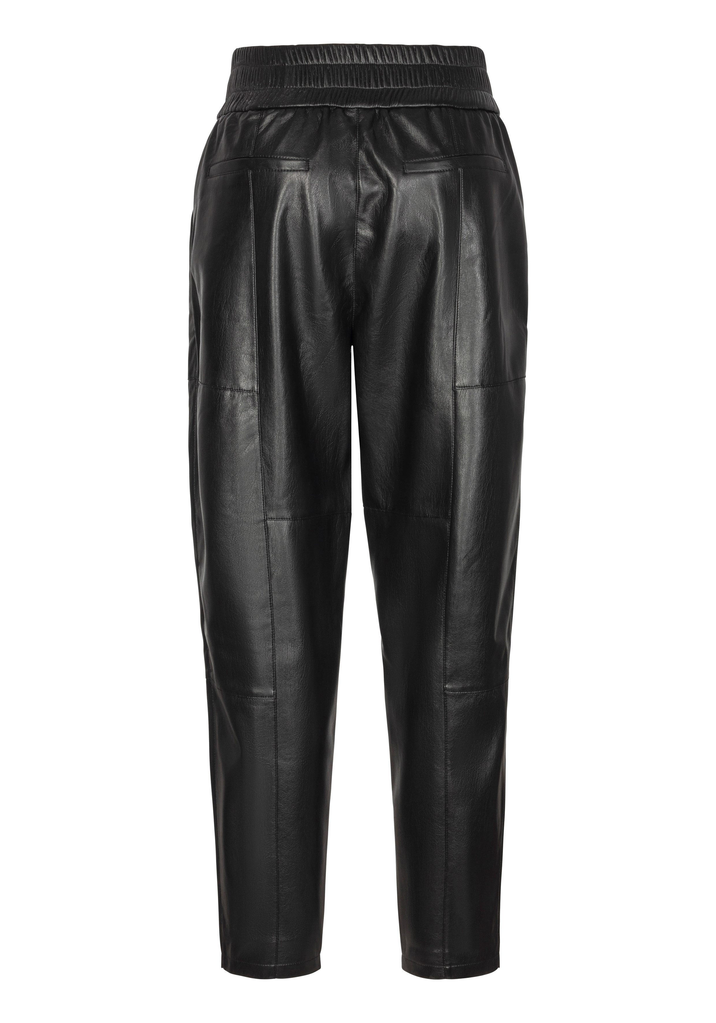 BOSS ORANGE Lederimitathose "Taiya2 Premium Damenmode", mit elastischem Tai günstig online kaufen