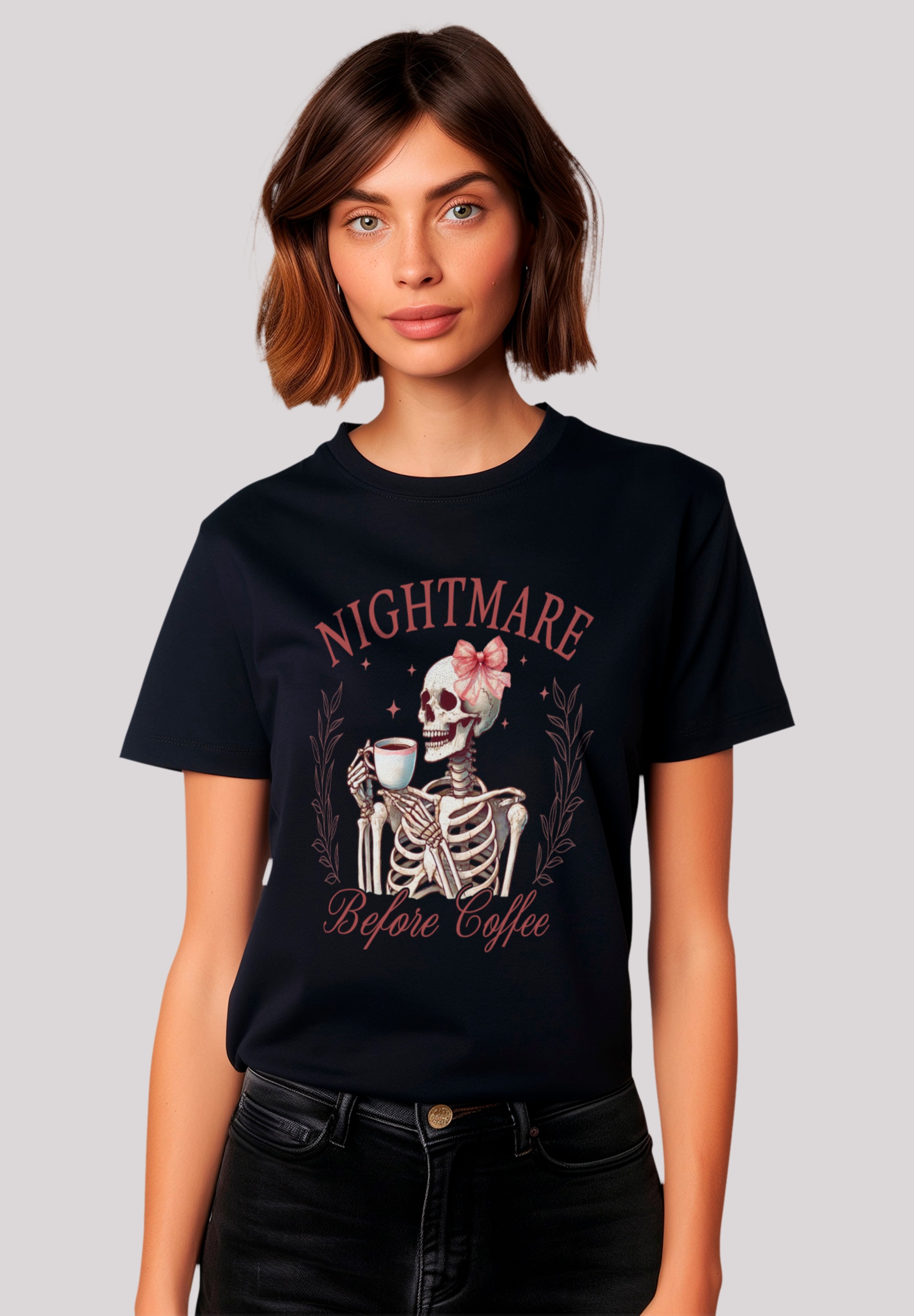 F4NT4STIC T-Shirt "Nightmare Before Coffee", Premium Qualität günstig online kaufen