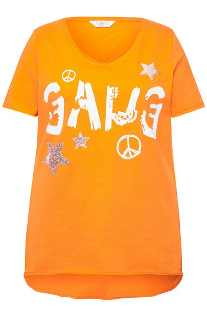 Angel of Style Rundhalsshirt T-Shirt A-Linie "Gang"-Schriftzug günstig online kaufen