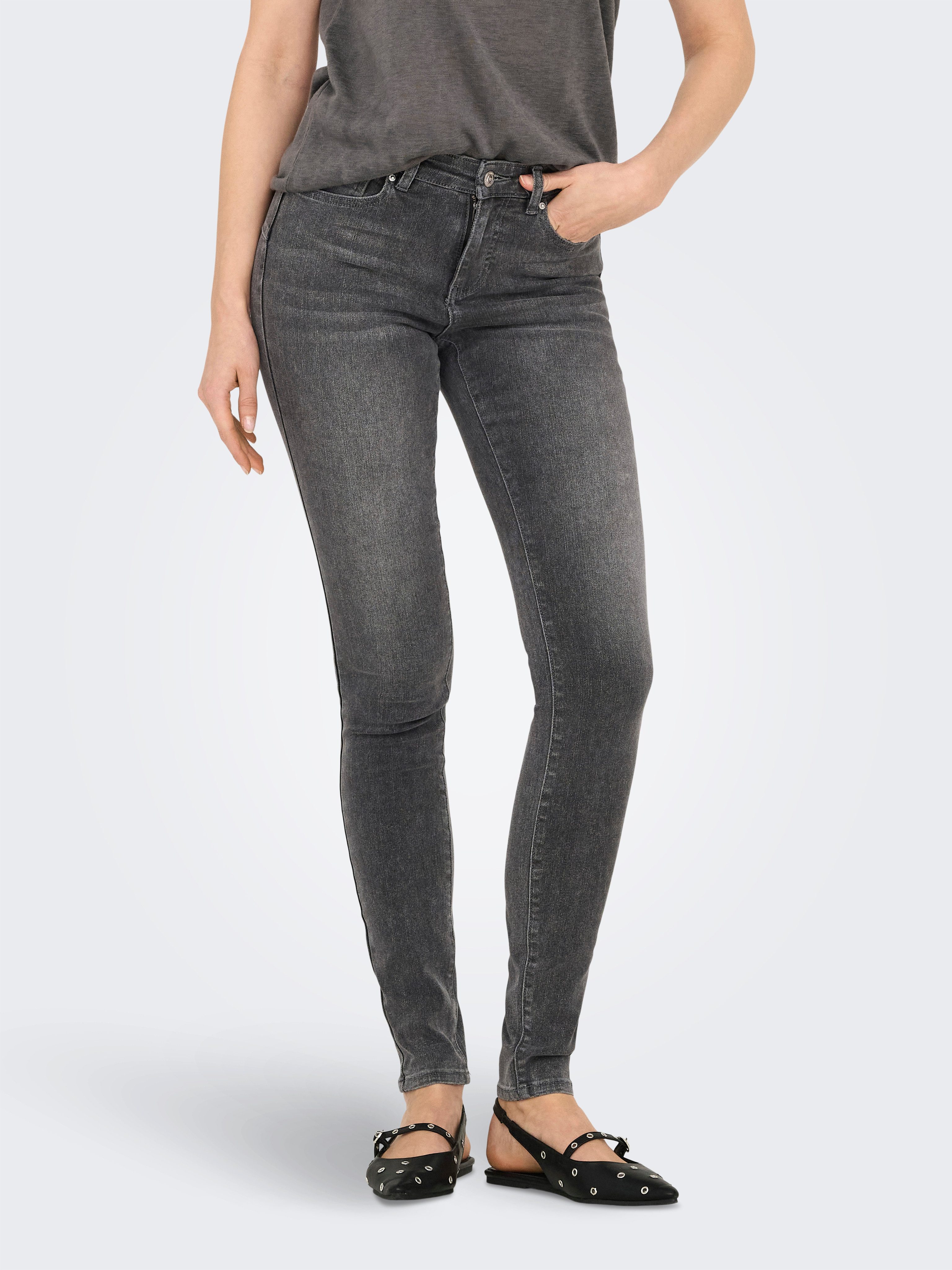 ONLY Skinny-fit-Jeans ONLRINA MID WAIST PUSH günstig online kaufen