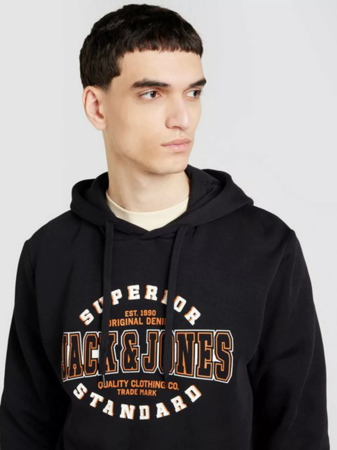 Jack & Jones Sweatshirt JJELOGO SWEAT HOOD 2 COL 24/25 NOOS günstig online kaufen