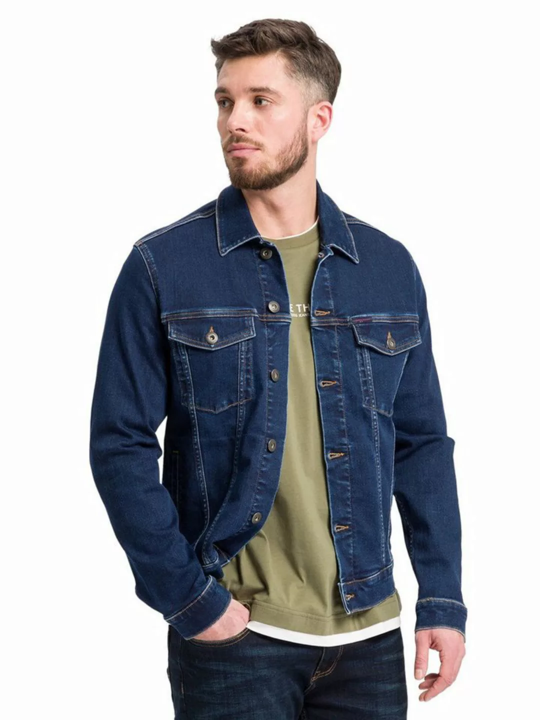 CROSS JEANS® Outdoorjacke DENIM JACKET mit Stretch günstig online kaufen