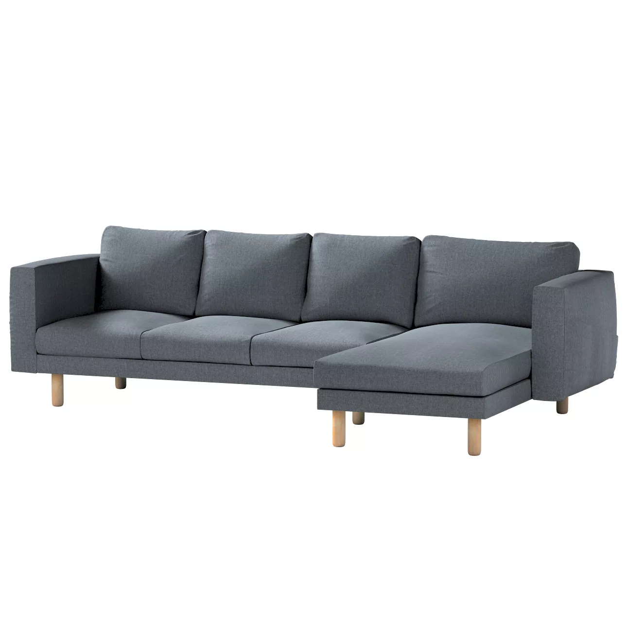 Bezug für Norsborg 4-Sitzer Sofa mit Recamiere, grau, Norsborg Bezug für 4- günstig online kaufen