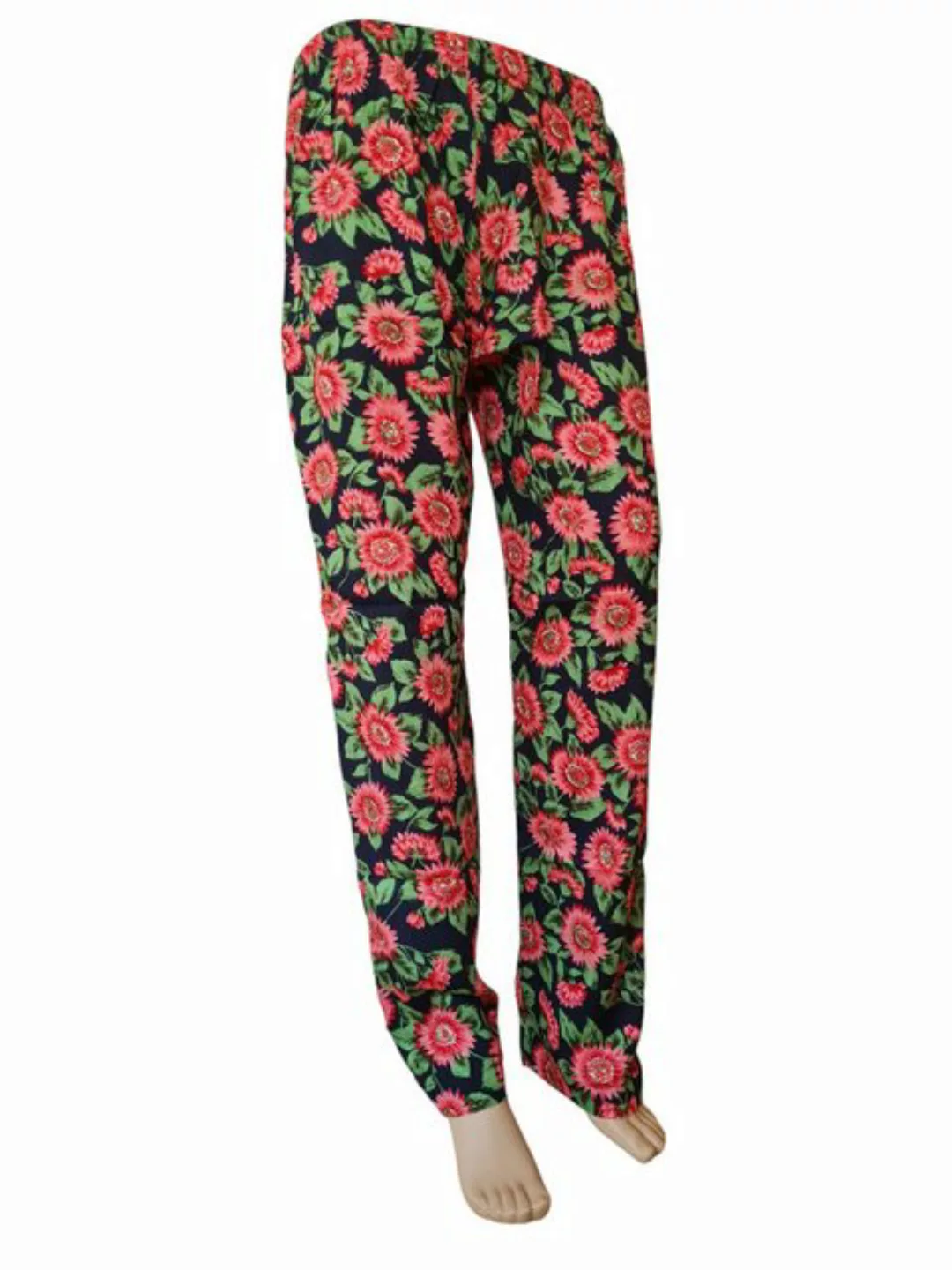 PfauGermany Pyjamahose Pink Flower Freizeithose günstig online kaufen