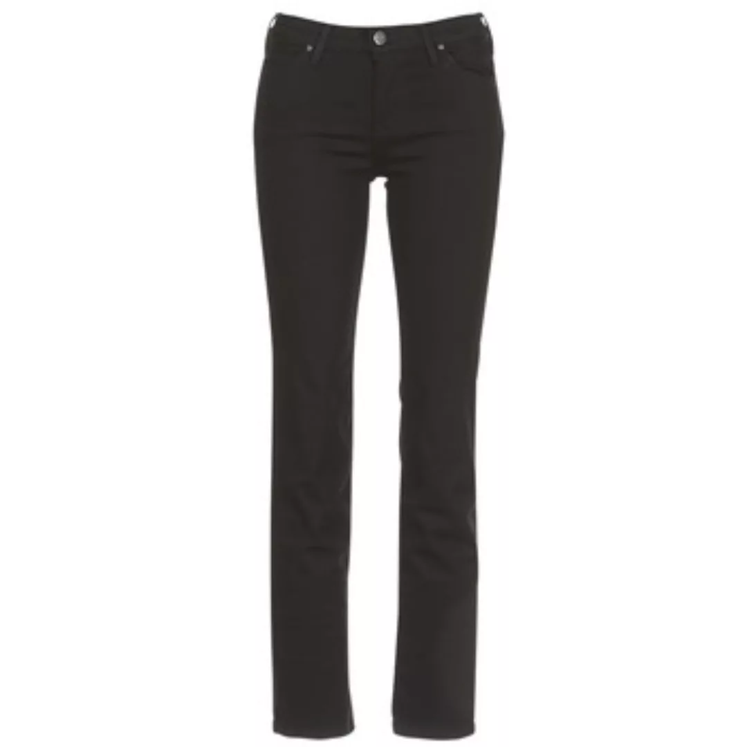 Lee Damen Jeans Marion - Straight Fit - Schwarz - Black Rinse günstig online kaufen
