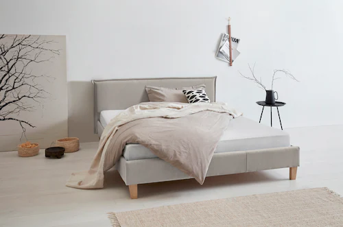 OTTO products Polsterbett "Heddi", in 5 Breiten: von 90cm-200cm, Biese am K günstig online kaufen