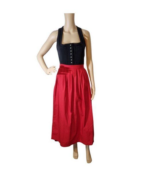 Hammerschmid Dirndl 22544 Hammerschmid schwarz mit roter Schürze günstig online kaufen