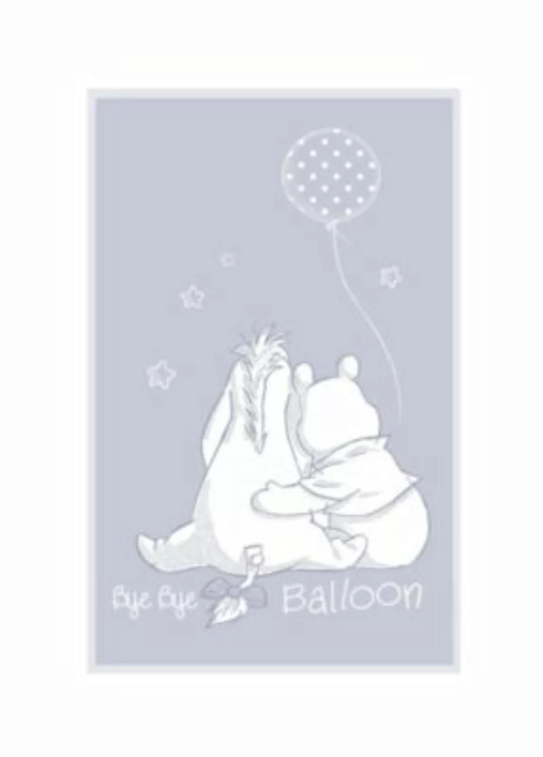 KOMAR Wandbild - Winnie Pooh Bye Bye Balloon - Größe: 50 x 70 cm mehrfarbig günstig online kaufen