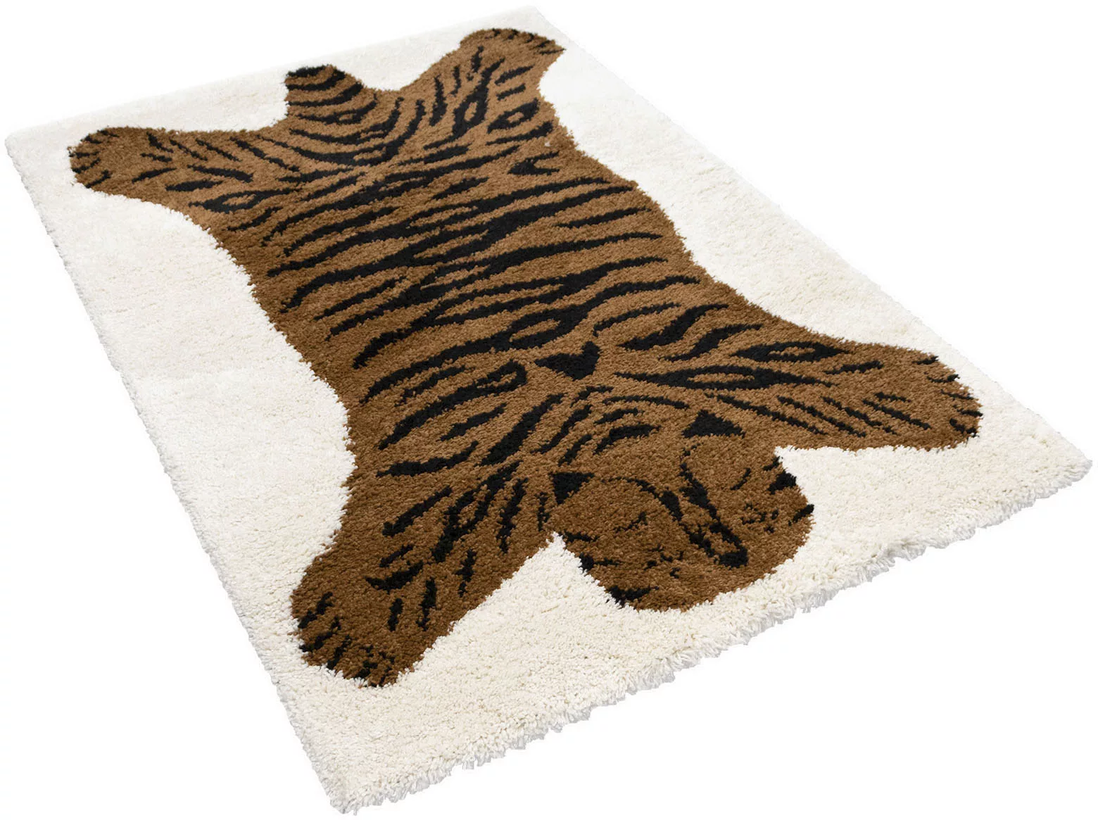 Primaflor-Ideen in Textil Kinderteppich »NOMAD - Tiger«, rechteckig, 35 mm günstig online kaufen