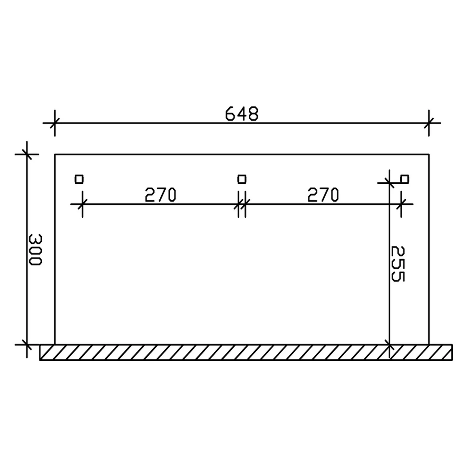 Skan Holz Terrassenüberdachung Andria 648 cm x 300 cm günstig online kaufen