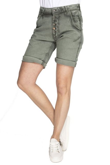 Zhrill Chinos AMY SHORTS OLIVE GREEN (0-tlg) bequemer Sitzkomfort günstig online kaufen