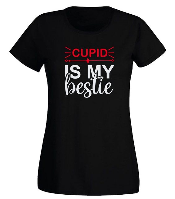 G-graphics T-Shirt Damen T-Shirt - Cupid is my bestie Slim-fit, mit Frontpr günstig online kaufen