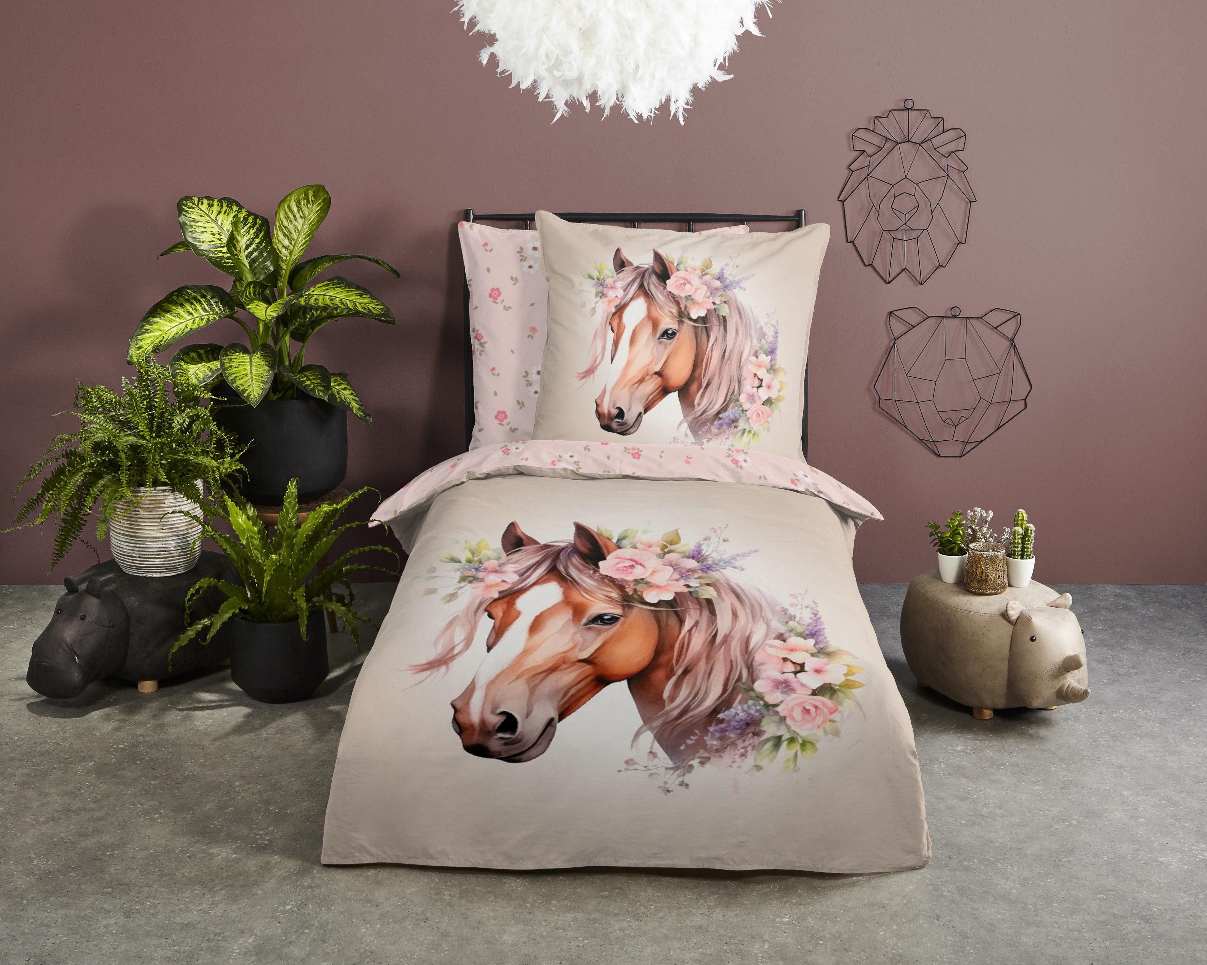 good morning Wendebettwäsche »Lyave«, Baumwolle, Renforcé, Reißverschluss, günstig online kaufen