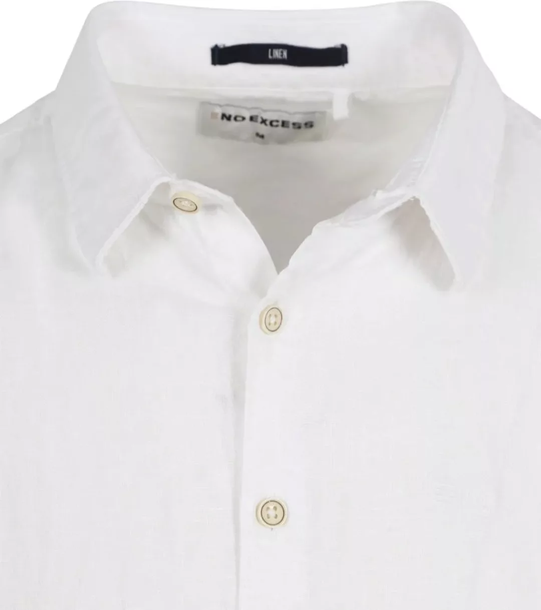 No Excess Hemd Leinen Weiß - Größe 3XL günstig online kaufen