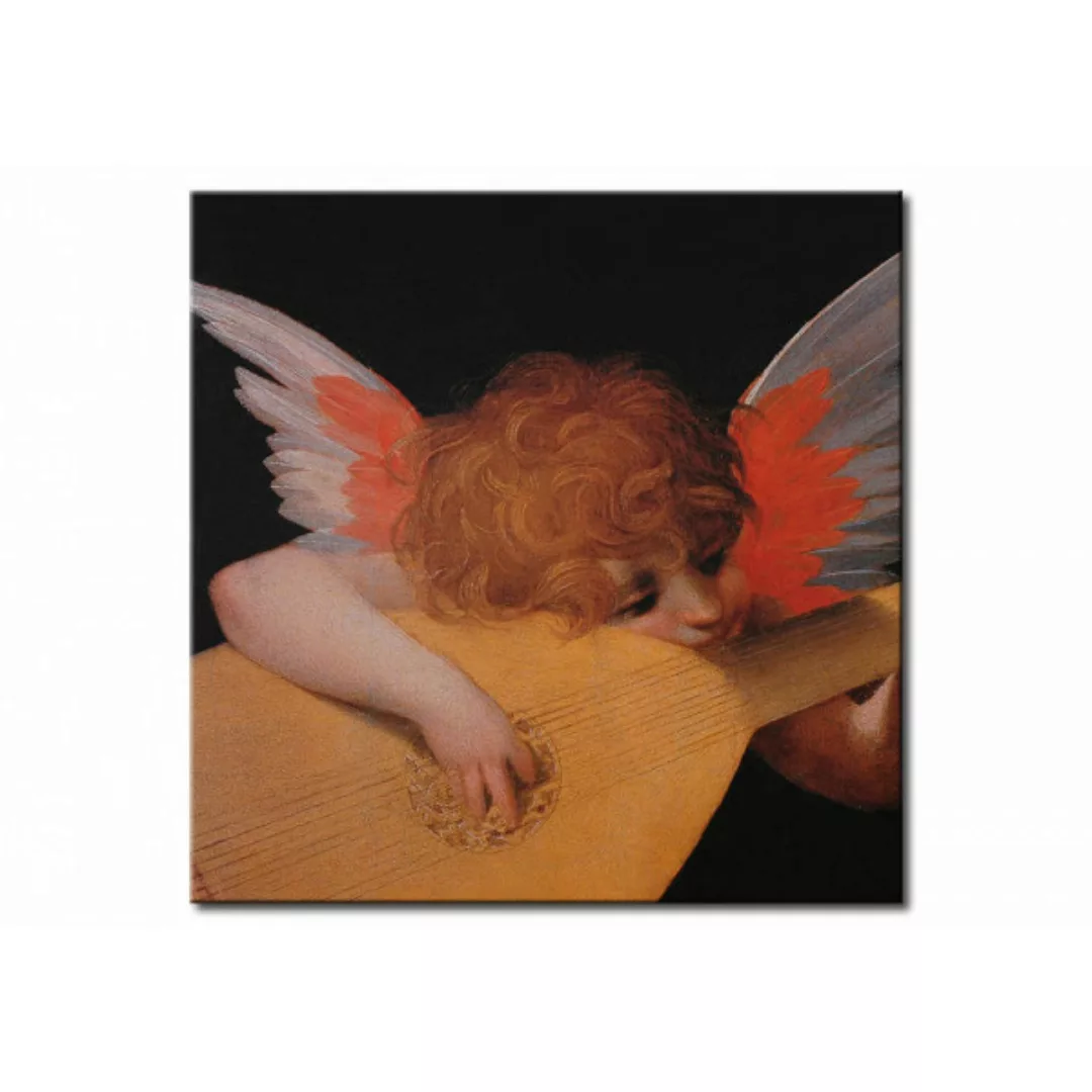 Bild auf Leinwand Engel mit Mandoline  XXL günstig online kaufen