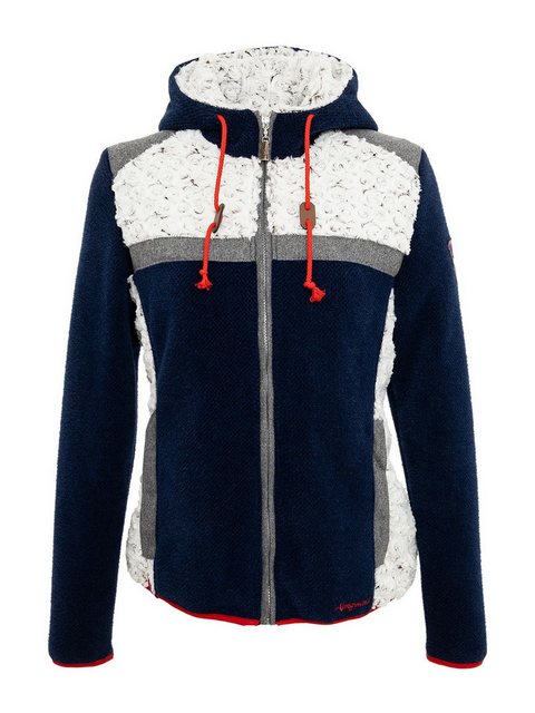 Almgwand Outdoorjacke Jacke ISSKOPF dunkelblau anthrazit beige günstig online kaufen