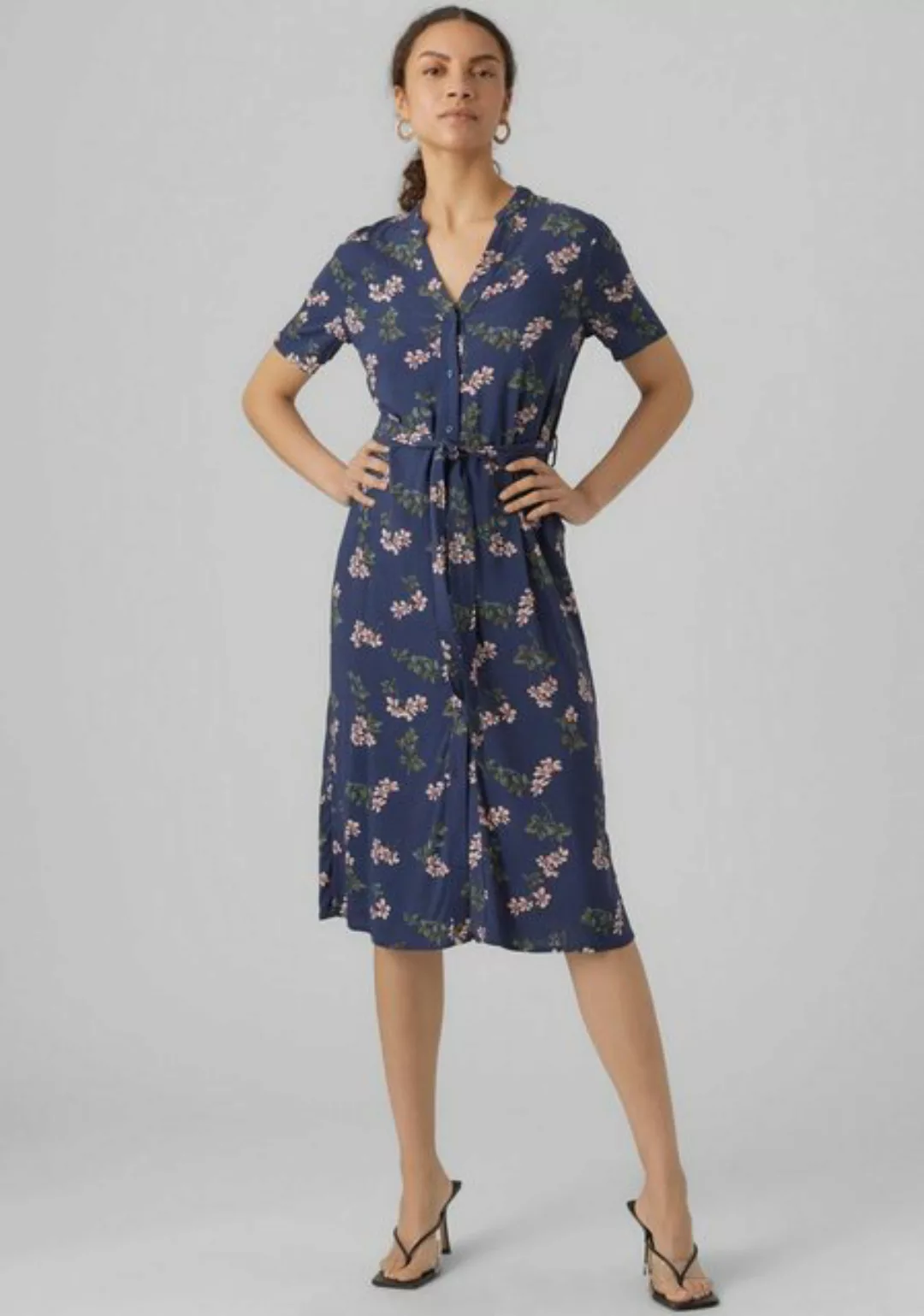 Vero Moda Sommerkleid VMVICA S/S SHIRT DRESS GA WVN NOOS günstig online kaufen