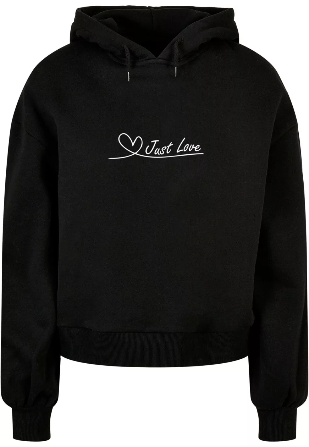 Merchcode Kapuzenpullover "Merchcode Damen Ladies Just love Organic Oversiz günstig online kaufen