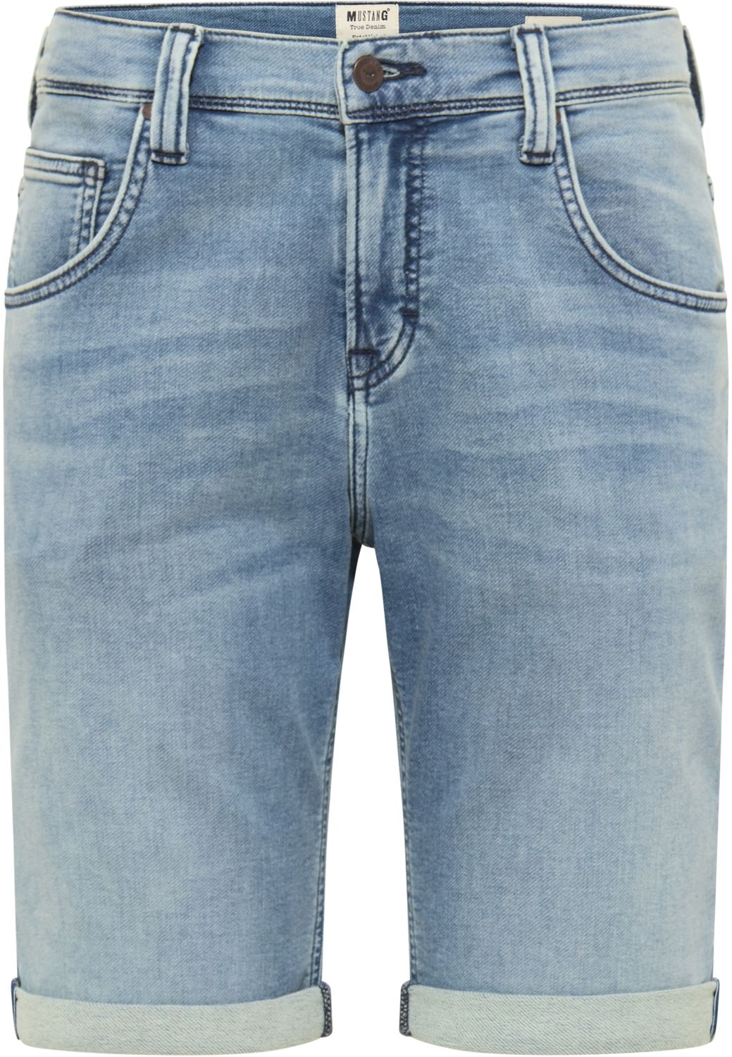 Mustang Herren Jeans Short CHICAGO - Blau - Blue Denim günstig online kaufen