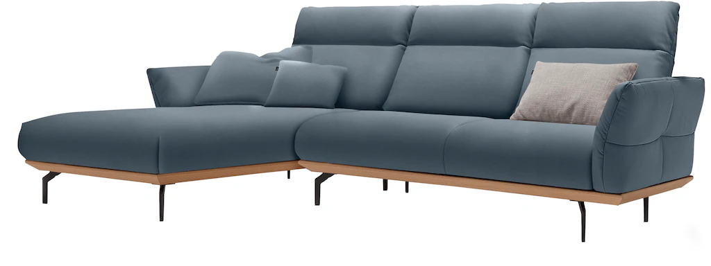 Creation BY ROLF BENZ Ecksofa »CR.460«, Sockel in Eiche, Alugussfüße in umb günstig online kaufen