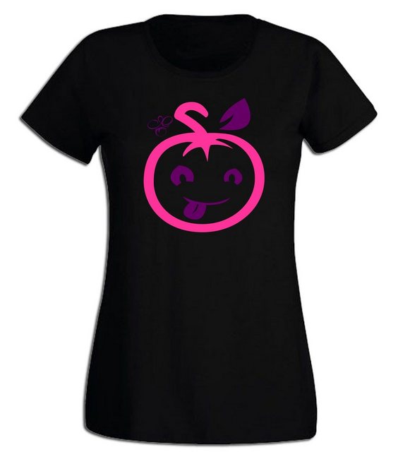 G-graphics T-Shirt Damen T-Shirt - Freche Tomate Pink-Purple-Collection, Sl günstig online kaufen