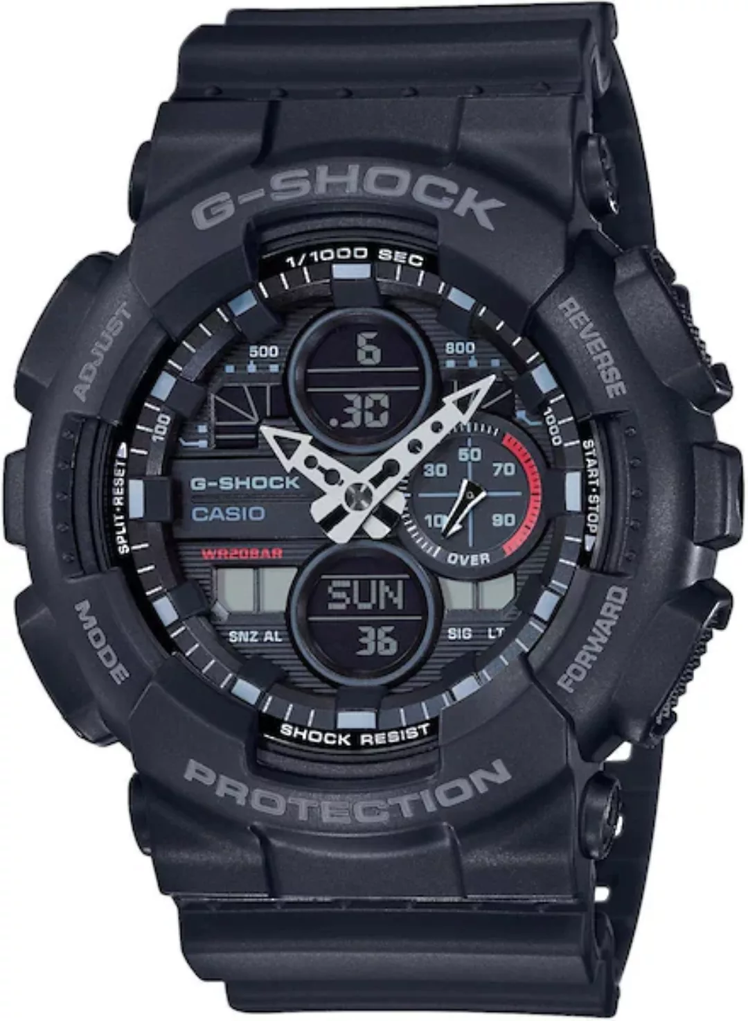 CASIO G-SHOCK Chronograph »GA-140-1A1ER«, Quarzuhr, Armbanduhr, Herrenuhr, günstig online kaufen