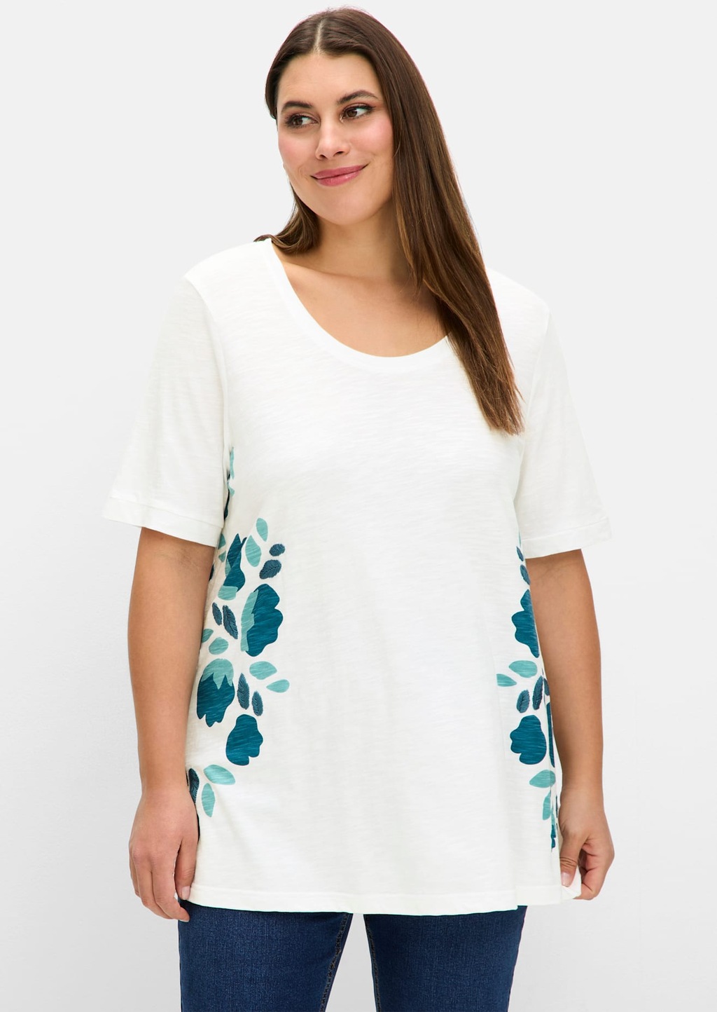 Sheego T-Shirt "T-Shirt", (1 tlg.) günstig online kaufen