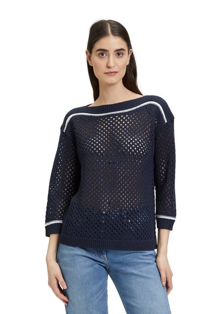 Betty Barclay Strickpullover "Betty Barclay Lochstrick-Pullover mit Strickd günstig online kaufen