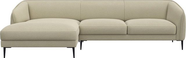 FLEXLUX Ecksofa "Belle Designsofa, L-Form, B/T 288/149 cm", Skandinavisches günstig online kaufen