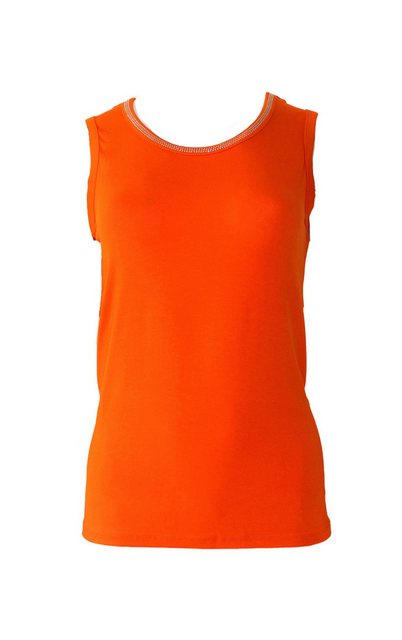 Passioni Tanktop Basic Top mit Glitzerrand und Rundhalsausschnitt günstig online kaufen