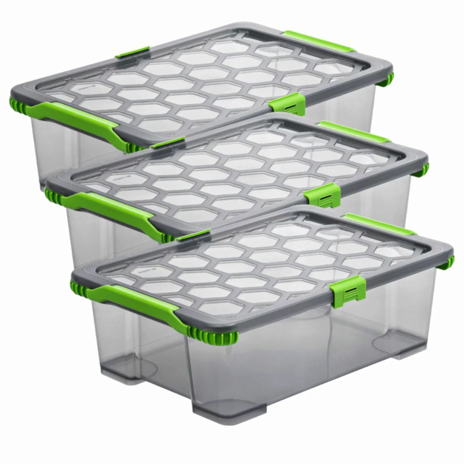 ROTHO Aufbewahrungsbox 3er Set Lagerbox 30l günstig online kaufen