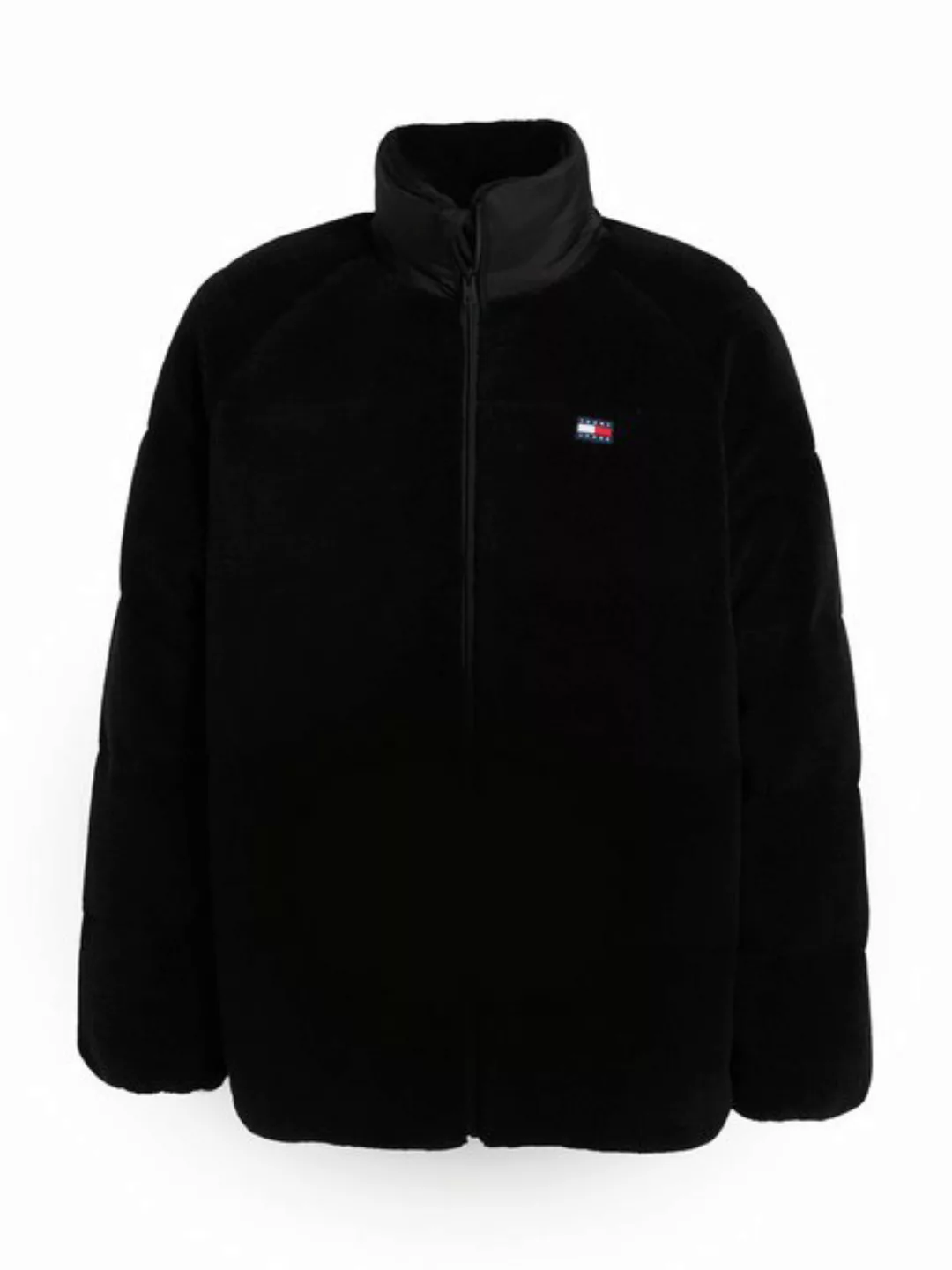 Tommy Jeans Fleecejacke TJM POLY TEDDY PUFFER EXT besticktes Markenlogo auf günstig online kaufen