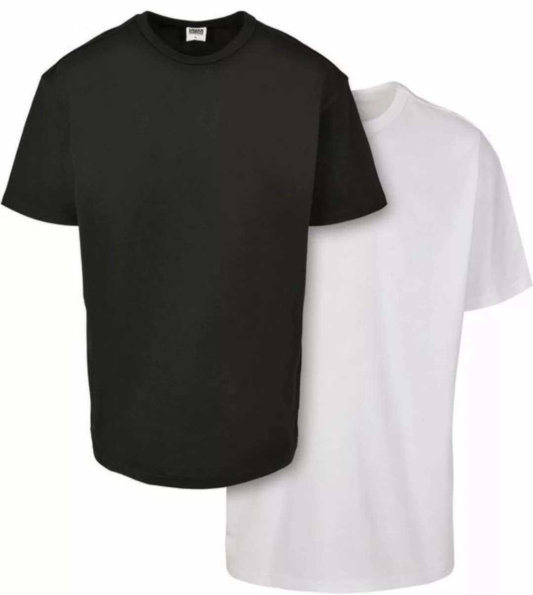 URBAN CLASSICS Kurzarmshirt Urban Classics Herren Organic Basic Tee 2-Pack günstig online kaufen