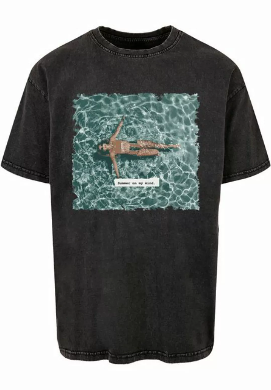 Merchcode T-Shirt Merchcode Herren Summer - On My Mind Acid Washed Oversize günstig online kaufen