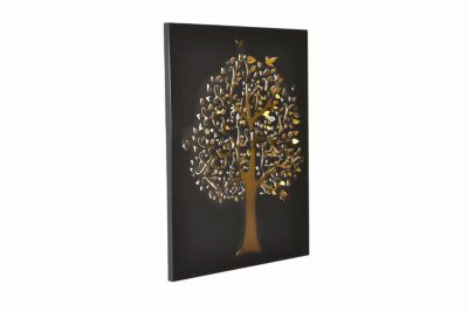 Wandbild Baum gold günstig online kaufen
