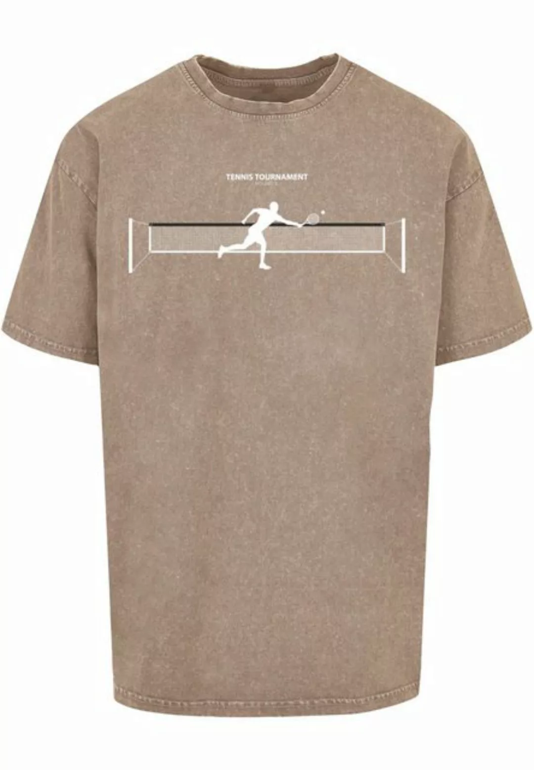 Merchcode T-Shirt Merchcode Herren Tennis Round 1 Acid Washed Oversized Tee günstig online kaufen