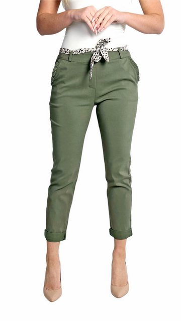 Mississhop Stretch-Hose Female Damen Stretch Klassische Chino Hose mit gemu günstig online kaufen