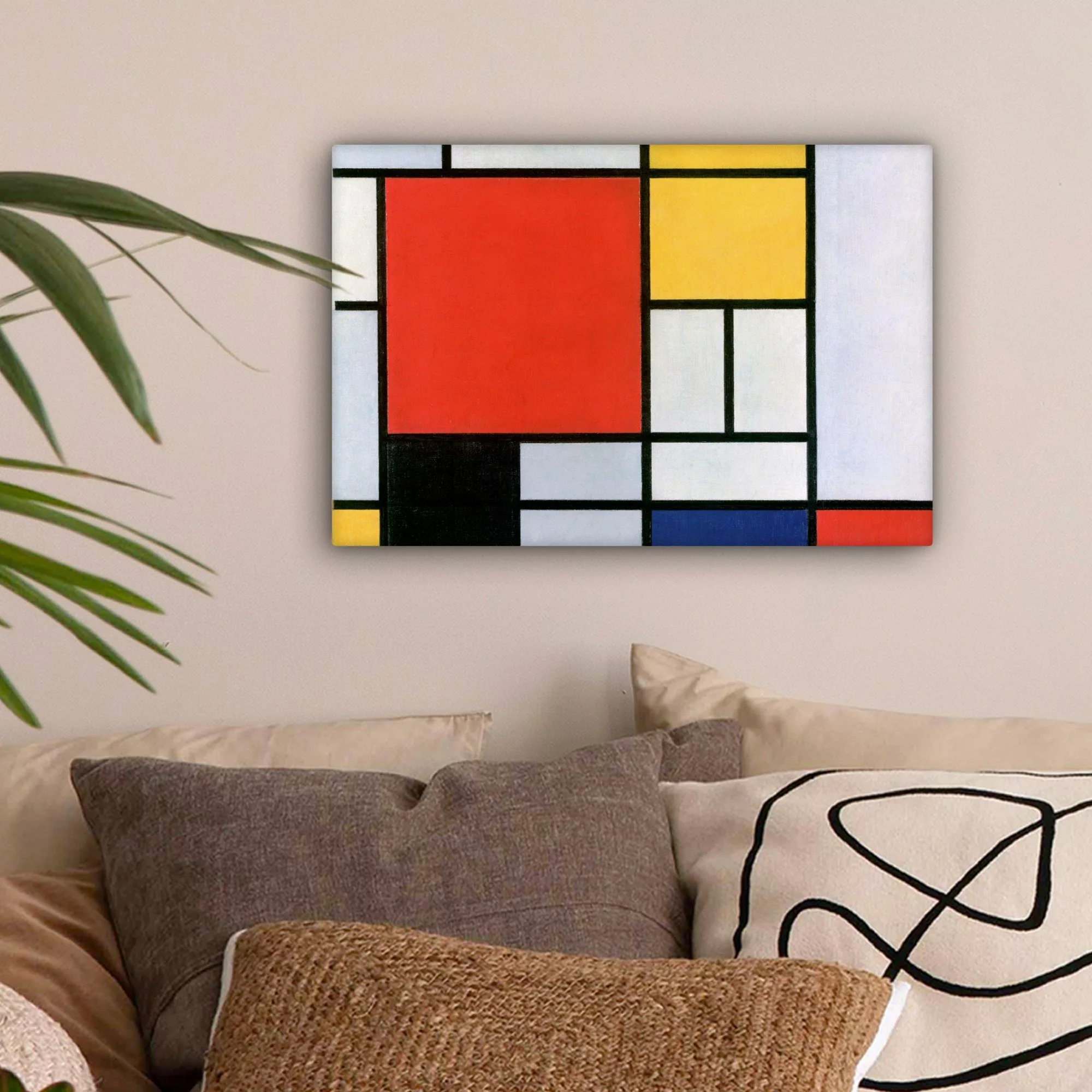 OneMillionCanvasses® Leinwandbild Kunst - Mondrian - günstig online kaufen