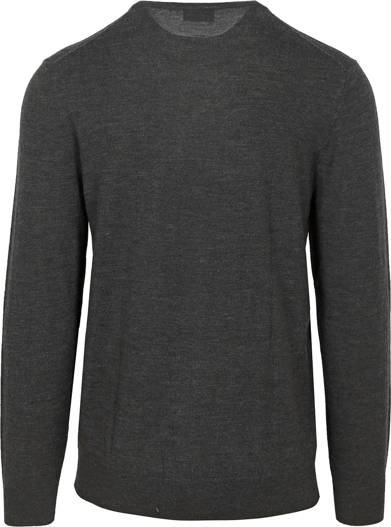 Profuomo Pullover V-Neck Merinowolle Anthrazit - Größe XL günstig online kaufen