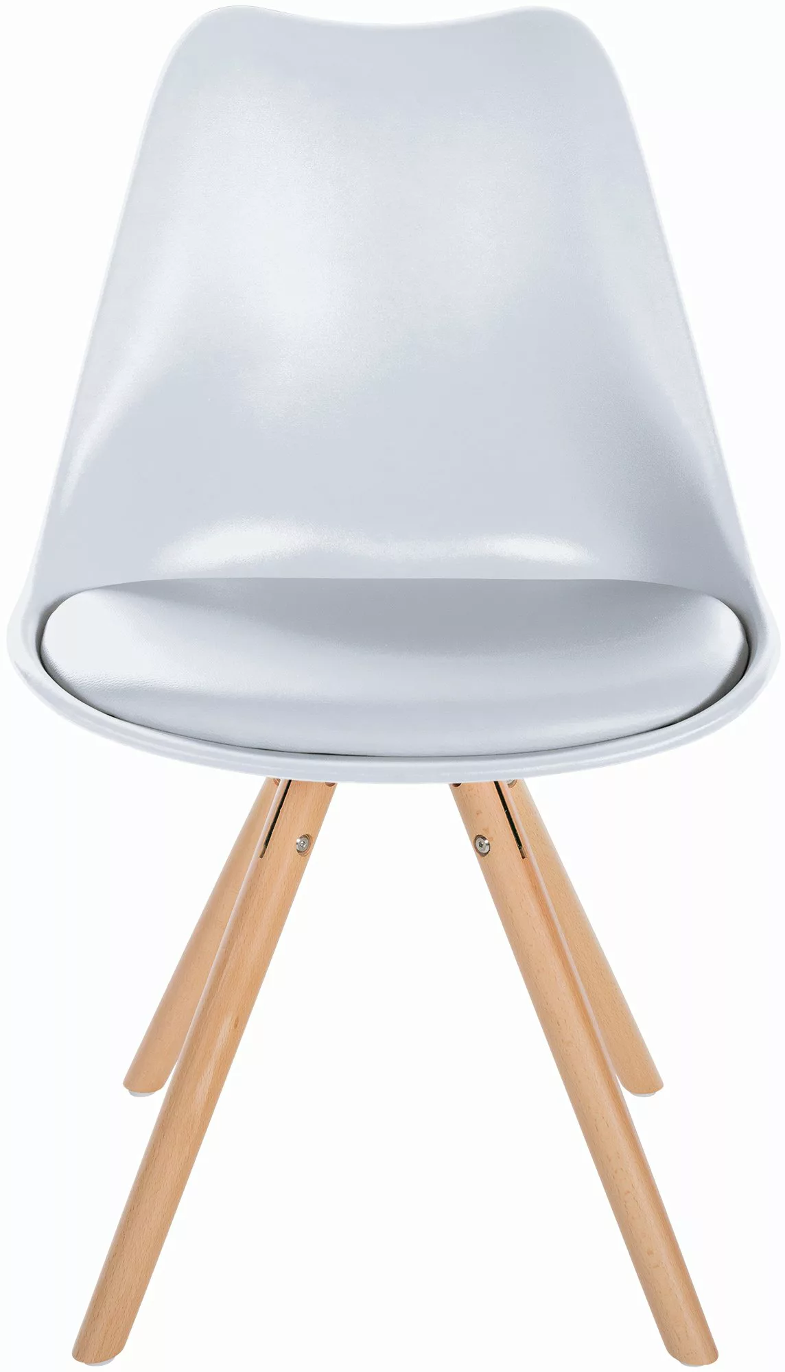 Stuhl Sofia Kunststoff Rund Weiß günstig online kaufen