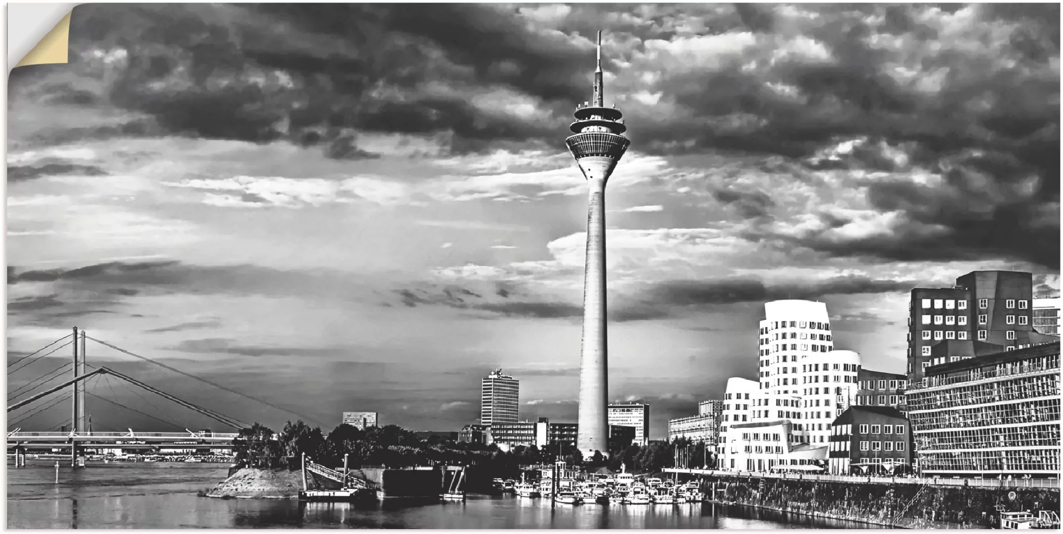 Artland Wandbild »Düsseldorf Collage Skyline 10«, Deutschland, (1 St.), als günstig online kaufen