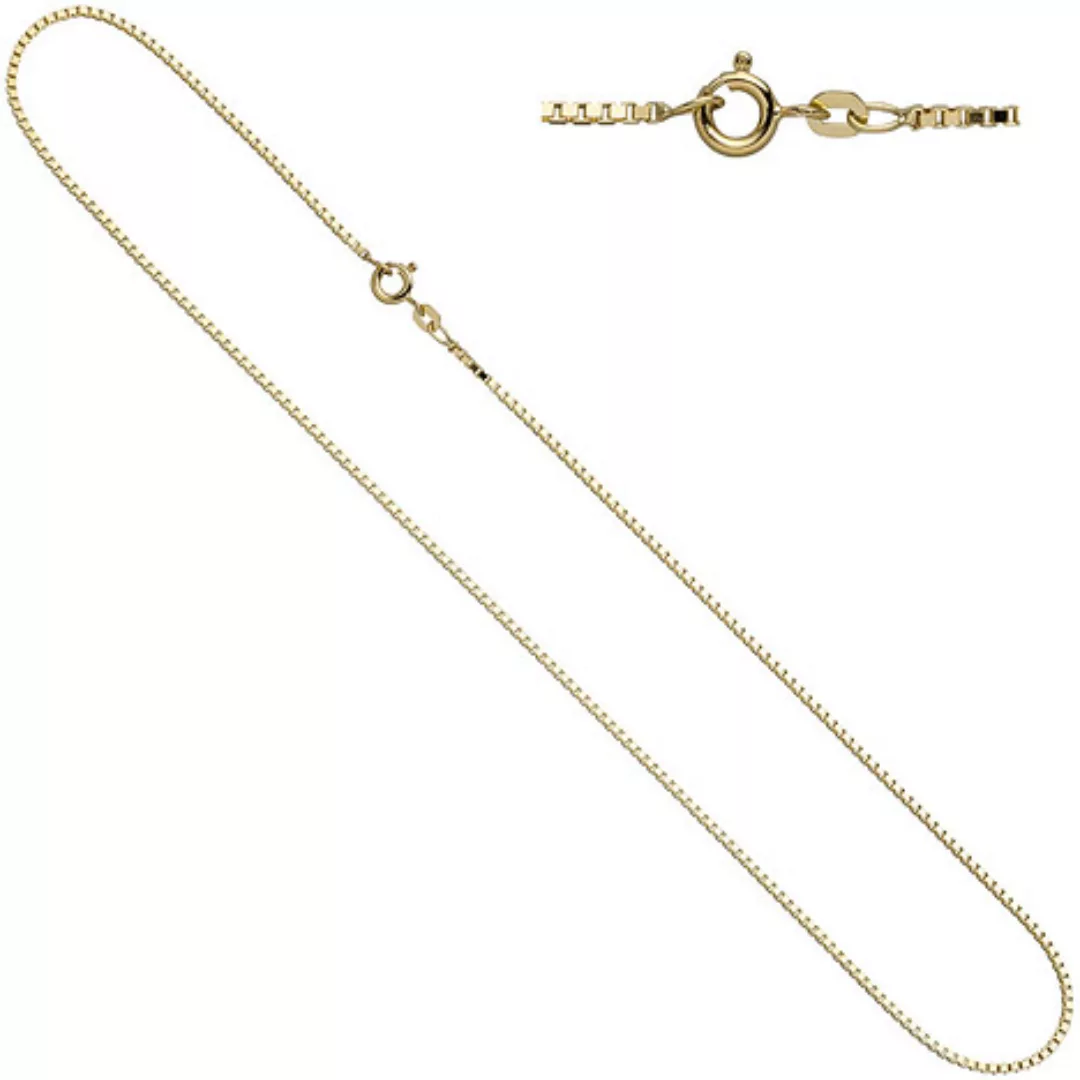 SIGO Venezianerkette 333 Gelbgold 1,0 mm 50 cm Gold Kette Halskette Goldket günstig online kaufen