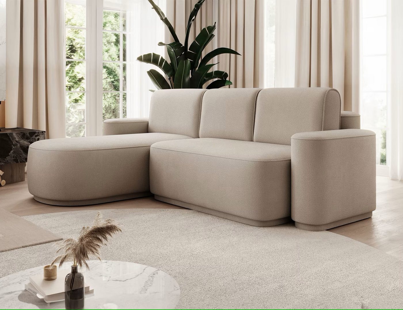 DB-Möbel Ecksofa "ARUMNN" Moderne Ecksofa mit elegantem Design, 285cm günstig online kaufen