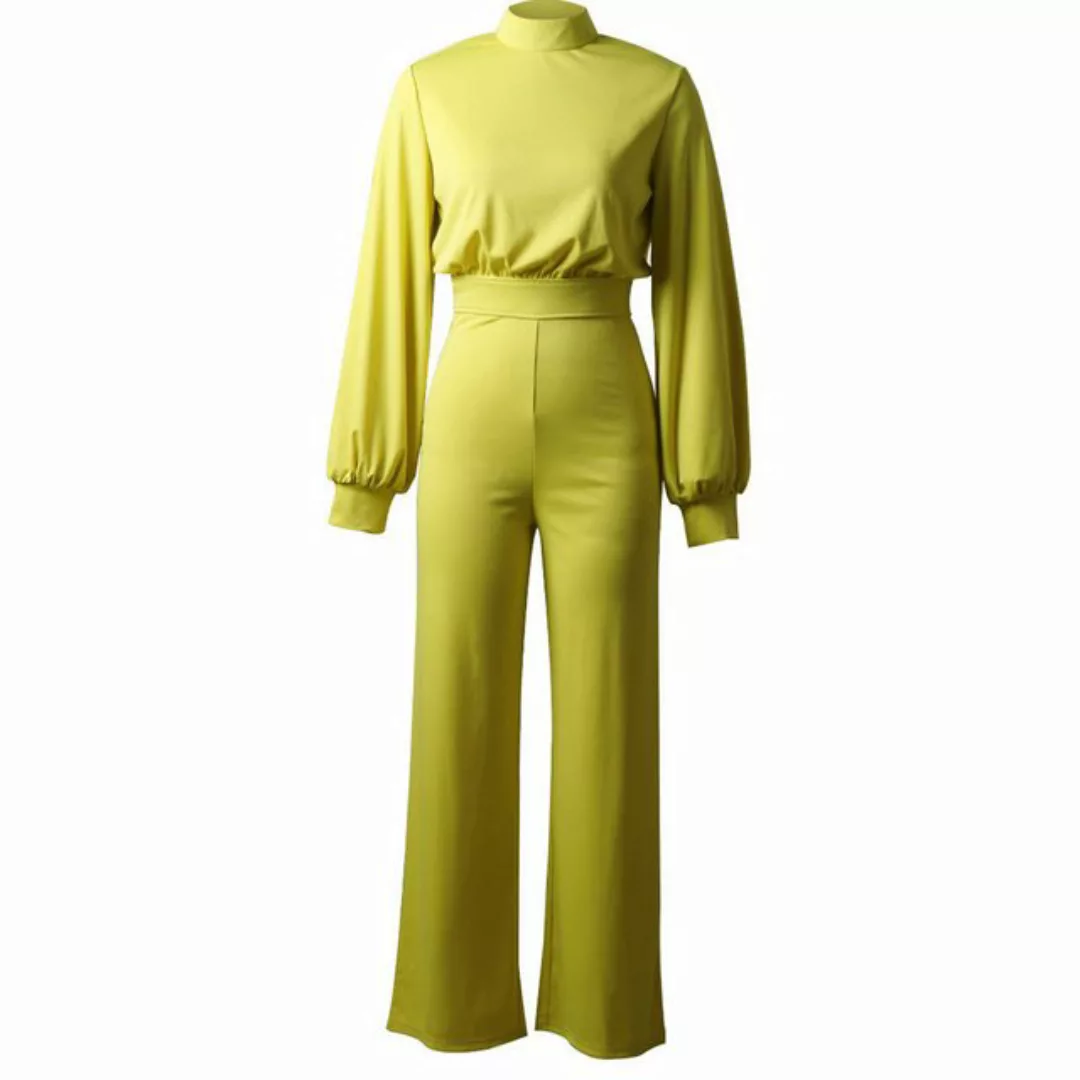 KIKI Overall Langärmlige Jumpsuit-Hose mit Stehkragen günstig online kaufen