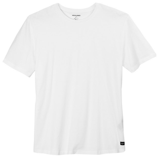 Jack & Jones Rundhalsshirt Große Größen Herren Basic T-Shirt weiß Jack&Jone günstig online kaufen