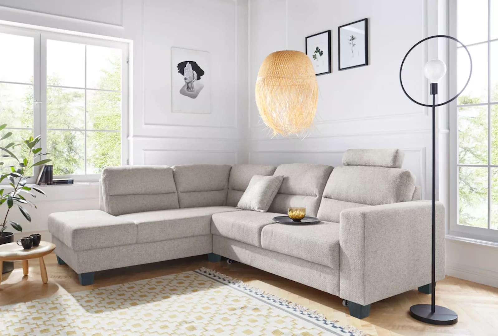 TRENDMANUFAKTUR Ecksofa "Chamber, zeitlos & elegant, bequem, L-Form", inklu günstig online kaufen