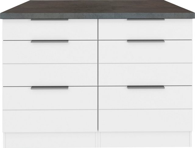 KOCHSTATION Unterschrank "KS-Luhe", 120 cm breit, für viel Stauraum, MDF-Fr günstig online kaufen