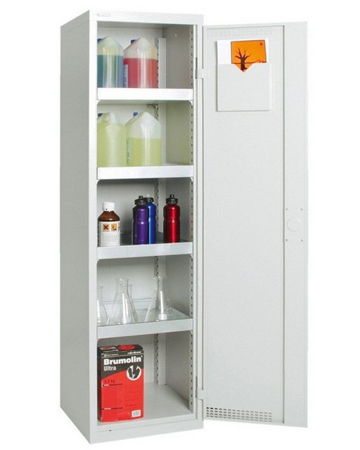 PROREGAL® Werkzeugschrank Gefahrstoffschrank 1 Tür HxBxT 180x50x50cm 4 Auff günstig online kaufen