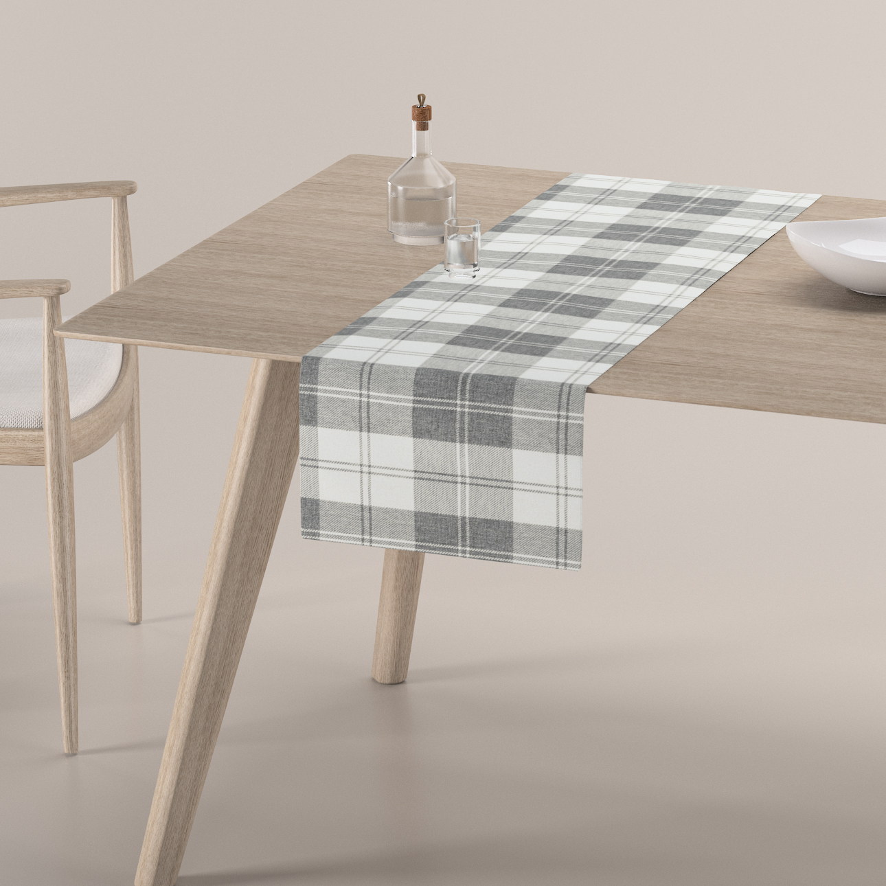 Tischläufer, weiß-grau , 40 x 130 cm, Edinburgh (115-79) günstig online kaufen